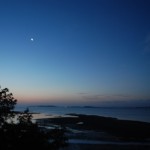 Moon over Orchard Beach